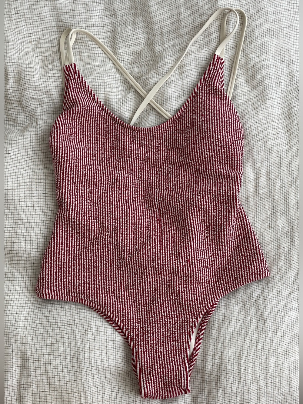 zingara striped one piece swimsuit